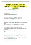 LWSO 413 Final Exam UPDATED  ACTUAL QUESTIONS AND CORRECT  ANSWERS