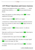 ATT Week 5 Questions and Correct Answers 