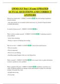 LWSO 313 Test 1 Exam UPDATED  ACTUAL QUESTIONS AND CORRECT  ANSWERS
