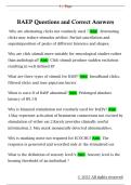 BAEP Questions and Correct Answers 