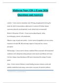 Midterm Nurs 120 &colon;&rpar; Exam 2026 Questions and Answers