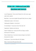 NURS 120 &ndash; Midterm Exam 2026 Questions and Answers