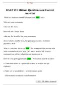 BAEP 451 Miterm Questions and Correct  Answers