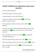 BAEP CNIM Review Questions and Correct  Answers