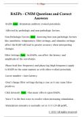 BAEPs - CNIM Questions and Correct  Answers