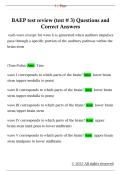 BAEP test review &lpar;test &num; 3&rpar; Questions and  Correct Answers