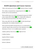 BAEPs Questions and Correct Answers 