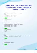 NBRC SDS Exam &lpar;Latest 2026&sol; 2027 Update&rpar; 100&percnt; Verified Questions & Answers &vert; Grade A
