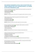 HESI NURSING FUNDAMENTAL ACTUAL EXAM 150 QUESTIONS AND CORRECT ANSWERS 2026 LATEST VERSIONS GRADED A&plus; ALL NEEDED TO PASS HESI FUNDAMENTAL EXAM
