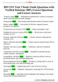 BIO 2331 Lab Practical 3 Study Guide  Questions with Verified Solutions 100&percnt;  Correct Questions and Correct Answers 