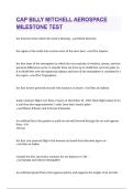 CAP BILLY MITCHELL AEROSPACE MILESTONE TEST