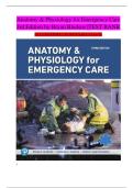 Anatomy & Physiology for Emergency Care &ndash; 3rd Edition by Bryan Bledsoe &vert; Complete Test Bank &lpar;Chapters 1&ndash;20 with Questions & Answers&rpar;