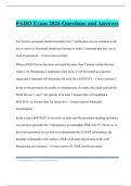 FADO Bundled Tests 2026 Questions and Answers