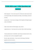 NURS 2030 exam 1 2026 Questions and Answers