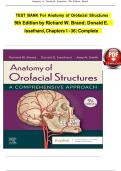 TEST BANK For Anatomy of Orofacial Structures&comma; 9th Edition 2024 by Richard W&period; Brand&comma; Verified Chapters 1 - 36&comma; Complete