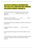 ISA UTILITY SPECIALIST EXAMINATION TEST 2026 FULL QUESTIONS AND VERIFIED SOLUTIONS ALREADY GRADED A&plus;