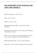 ISSA NUTRITIONIST ACTUAL EXAM Q&A 2026 STUDY GUIDE GRADED A&plus;