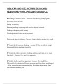 ISSA CPR AND AED ACTUAL EXAM 2026 QUESTIONS WITH ANSWERS GRADED A&plus;
