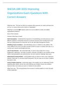 SNCOA LDR-303S Improving Organizations Exam Questions With Correct Answers