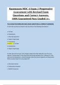 Rasmussen MDC 4 &ndash; Exam 2 &vert; Progressive Assessment with Revised Exam Questions and Correct Answers &vert; 100&percnt; Guaranteed A&plus; Study Guide