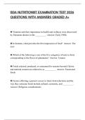 ISSA NUTRITIONIST EXAMINATION TEST 2026 QUESTIONS WITH ANSWERS GRADED A&plus;