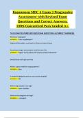 Rasmussen MDC 4 &ndash; Exam 3 &vert; Progressive Assessment with Revised Exam Questions and Correct Answers &vert; 100&percnt; Guaranteed A&plus; Study Guide