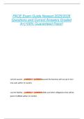 PACE Exam Guide Newest 2025&sol;2026  Questions and Correct Answers Graded  A&plus;&vert;100&percnt; Guaranteed Pass&excl;&excl;