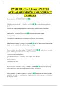 LWSO 201 - Test 3 Exam UPDATED  ACTUAL QUESTIONS AND CORRECT  ANSWERS