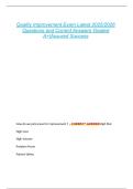 Quality Improvement Exam Latest 2025&sol;2026  Questions and Correct Answers Graded  A&plus;&vert;Assured Success 