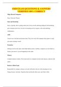 SMB EXAM QUESTIONS & ANSWERS VERIFIED 100&percnt; CORRECT