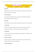 SMB EXAM STUDY GUIDE QUESTIONS AND ANSWERS VERIFIED 100&percnt; CORRECT