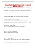 ES3J STUDY QUESTIONS WITH CORRECT ANSWERS 2025&period;