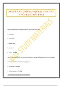 APES EXAM 2025&sol;2026 QUESTIONS AND ANSWERS 100&percnt; PASS