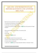 AQUATIC AND MOSQUITO EXAM 2025&sol;2026 QUESTIONS AND ANSWERS 100&percnt; PASS