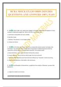 BCBA MOCK EXAM OBHS 2025&sol;2026 QUESTIONS AND ANSWERS 100&percnt; PASS
