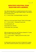 GERIATRICS HESI&sol;FINAL EXAM  QUESTIONS WITH ANSWERS&period; 