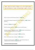 BSC 464 EXAM 2&colon; RED ALGAE 2025&sol;2026 QUESTIONS AND ANSWERS 100&percnt; PASS