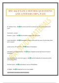 BSC 464 EXAM 2 2025&sol;2026 QUESTIONS AND ANSWERS 100&percnt; PASS