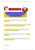 JCAHPO 11TH EDITION PRACTICE EXAM COA C&period;&period;&period;ant &lpar;COA&rpar; Questions & Answers 2025