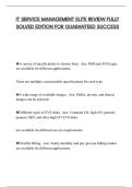 IT SERVICE MANAGEMENT ELITE REVIEW FULLY SOLVED EDITION FOR GUARANTEED SUCCESS