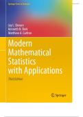 SOLUTION MANUAL for Modern Mathematical Statistics with Applications 3rd Edition by Jay L&period; Devore