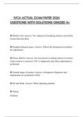 IVCA ACTUAL EXAM PAPER 2026 QUESTIONS WITH SOLUTIONS GRADED A&plus;