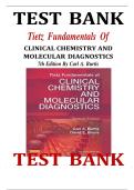 Test Bank Tietz Fundamentals of Clinical Chemistry and Molecular Diagnostics 7th Edition Burtis