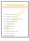 CON 3900 EXAM PREP 2025&sol;2026 QUESTIONS AND ANSWERS 100&percnt; PASS