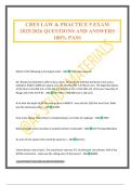CRES LAW & PRACTICE 5 EXAM 2025&sol;2026 QUESTIONS AND ANSWERS 100&percnt; PASS
