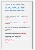 IB Chemistry SL Exam 2025&sol;2026 ACTUAL  COMPREHENSIVE FREQUENTLY MOST TESTED  REAL EXAM QUESTIONS AND VERIFIED  SOLUTIONS&sol;GET IT 100&percnt; ACCURATE&excl;&excl; ALREADY  GRADED A&plus; &vert; NEWEST EXAM &vert; JUST RELEASED&excl;&excl; 