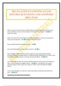 DELEGATED EXAMINING EXAM 2025&sol;2026 QUESTIONS AND ANSWERS 100&percnt; PASS