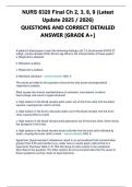 NURS 6320 Final Ch 2&comma; 3&comma; 8&comma; 9 &lpar;Latest Update 2025 &sol; 2026&rpar; QUESTIONS AND CORRECT DETAILED ANSWER &lbrack;GRADE A&plus;&rsqb;