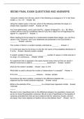 IEE380 FINAL EXAM QUESTIONS AND ANSWERS