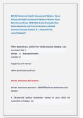 MN 552 Advanced Health Assessment Midterm Exam&colon;   Advanced Health Assessment Midterm Review Exam                    Most Recent Exam 2025&sol;2026 Actual Complete Real                      Exam Questions And Correct Answers &lpar;Verified                        An